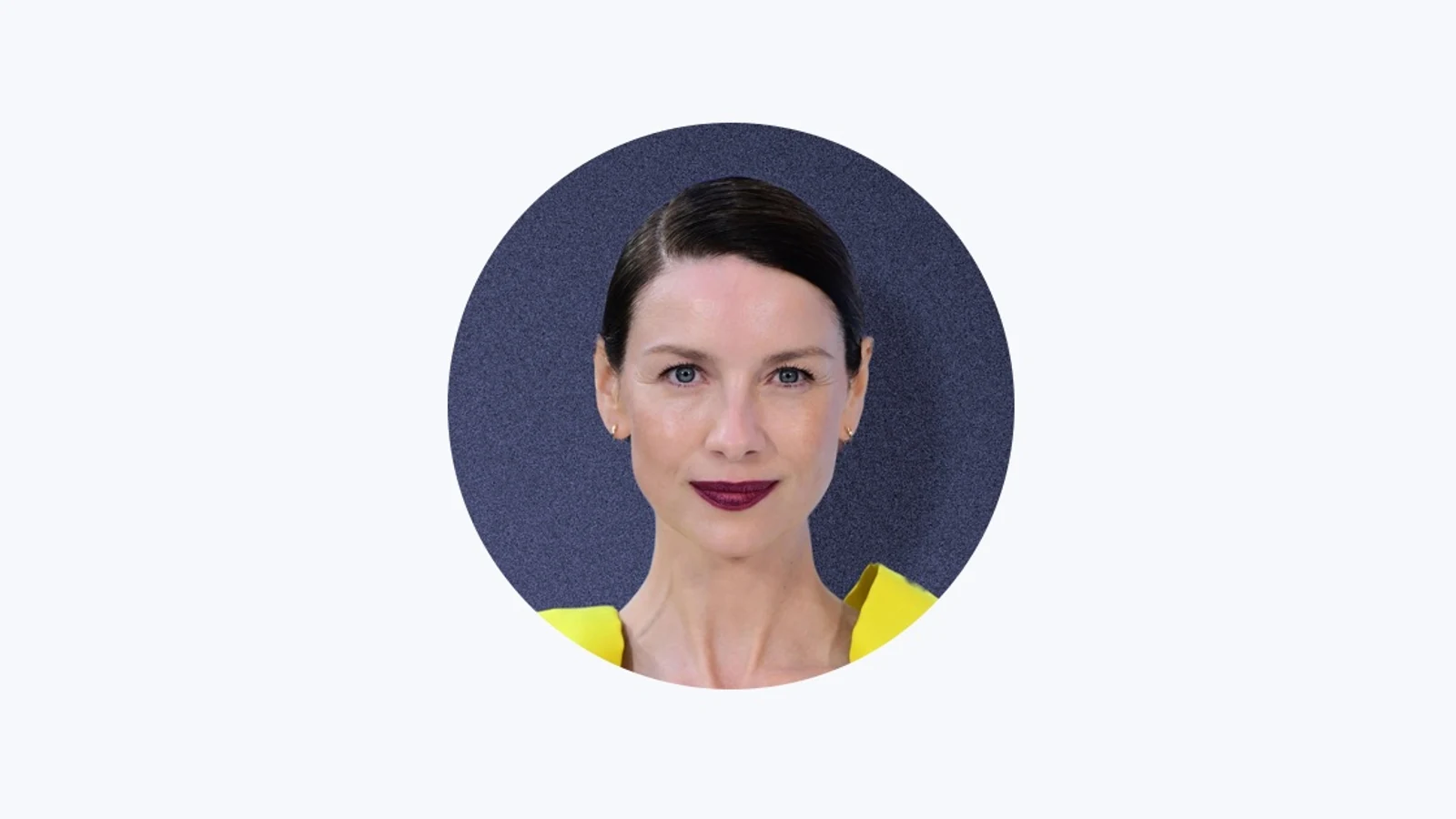 A portrait of actor Caitríona Balfe from her official Apple Snapshot profile.