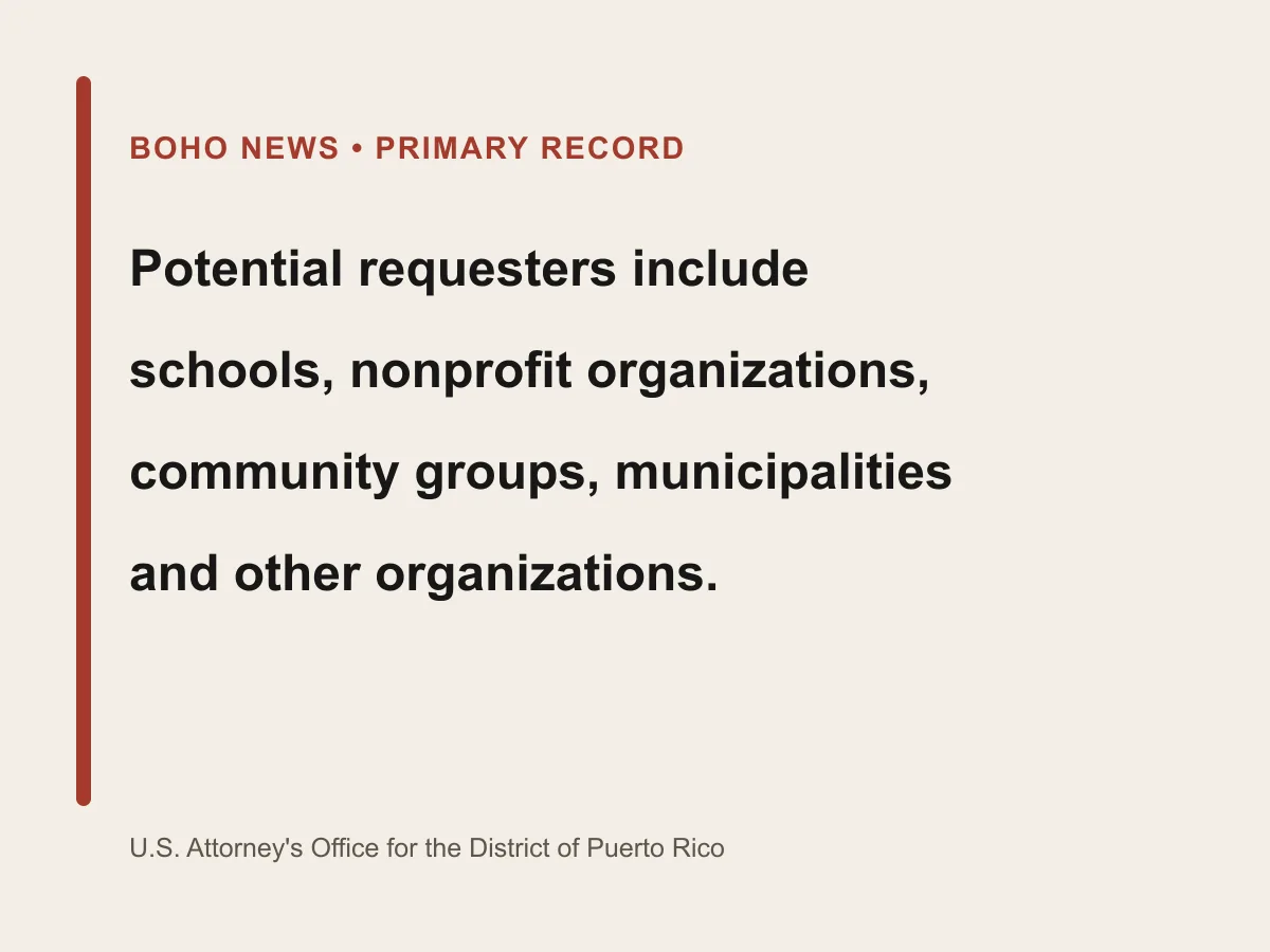 Graphic lists schools, nonprofits, community groups, municipalities and other organizations.
