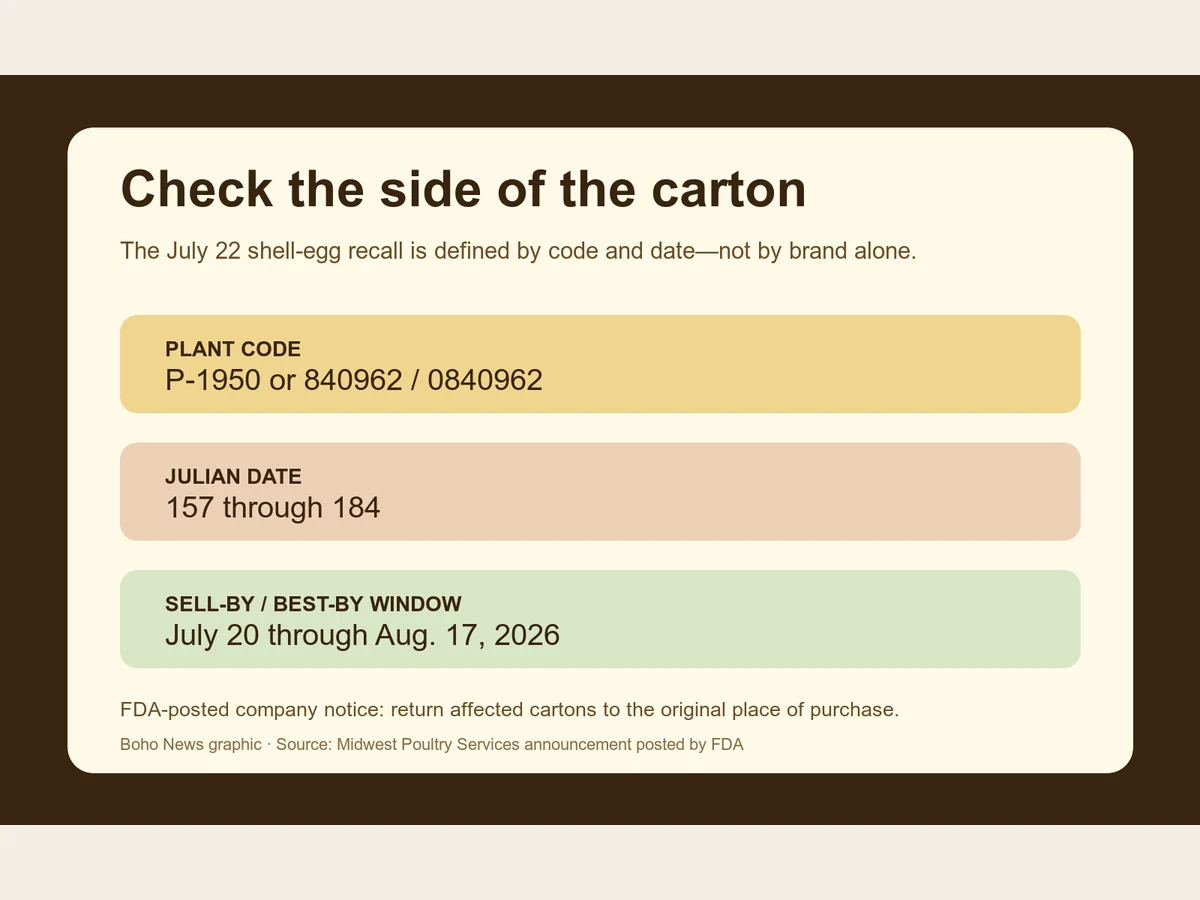 A checklist shows plant codes P-1950 or 840962 or 0840962, Julian dates 157 through 184 and sell-by dates July 20 through Aug. 17.